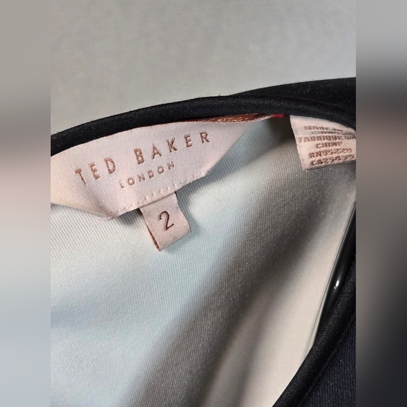 Ted Baker London Floral Xylee Designer Chic Midi Dress, Size 2 - Picture 5 of 6